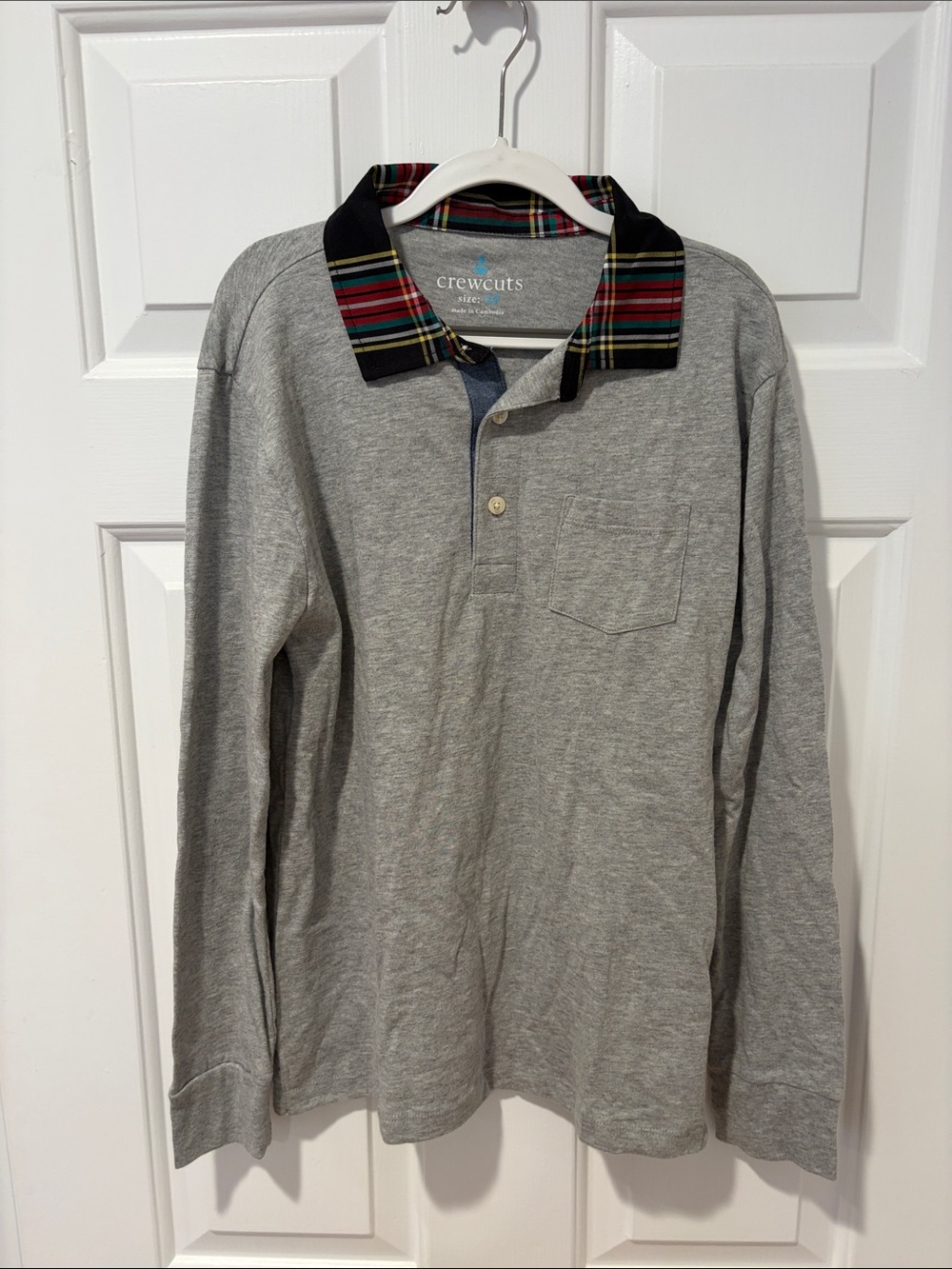 Boys long sleeve casual polo size 12 NWT by Crewcuts